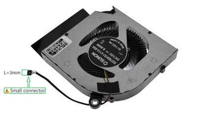 Compatible CPU Fan Acer EG75091S1-C112-S9A, 23.QNPN2.001, Predator Helios Neo 16 PHN16-71, PHN16-72, Predator Helios Neo 18 PHN18-71