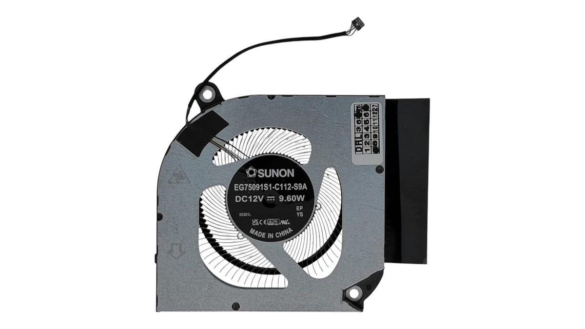 Compatible CPU Fan Acer EG75091S1-C112-S9A, 23.QNPN2.001, Predator Helios Neo 16 PHN16-71, PHN16-72, Predator Helios Neo 18 PHN18-71