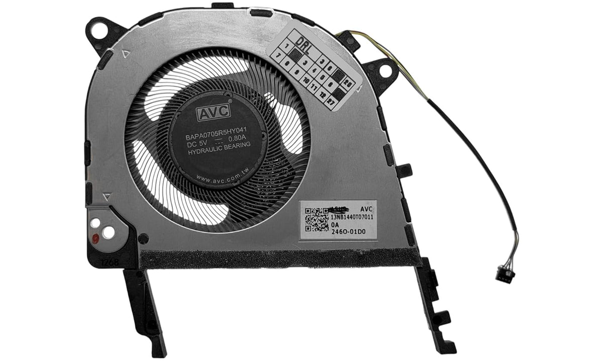 Compatible CPU Cooling Fan for Asus BAPA0705R5HY041, 13NB1440T07011, for ASUS ProArt PZ13 OLED HT5306QA