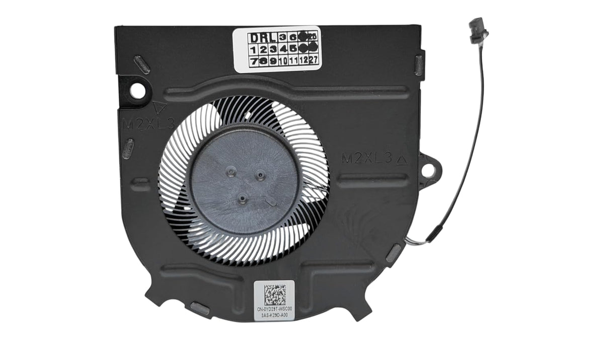 Compatible CPU fan for DELL Latitude 3420, 3430, Latitude 3520, 3530, model YD29T, 0YD29T, 023.100NC.0011, 023.100NC.0031, 023.100NC.0041, BN7005S5H-N02 EGC-70 061S1-0AH, EG50050S1-CH80-S9A