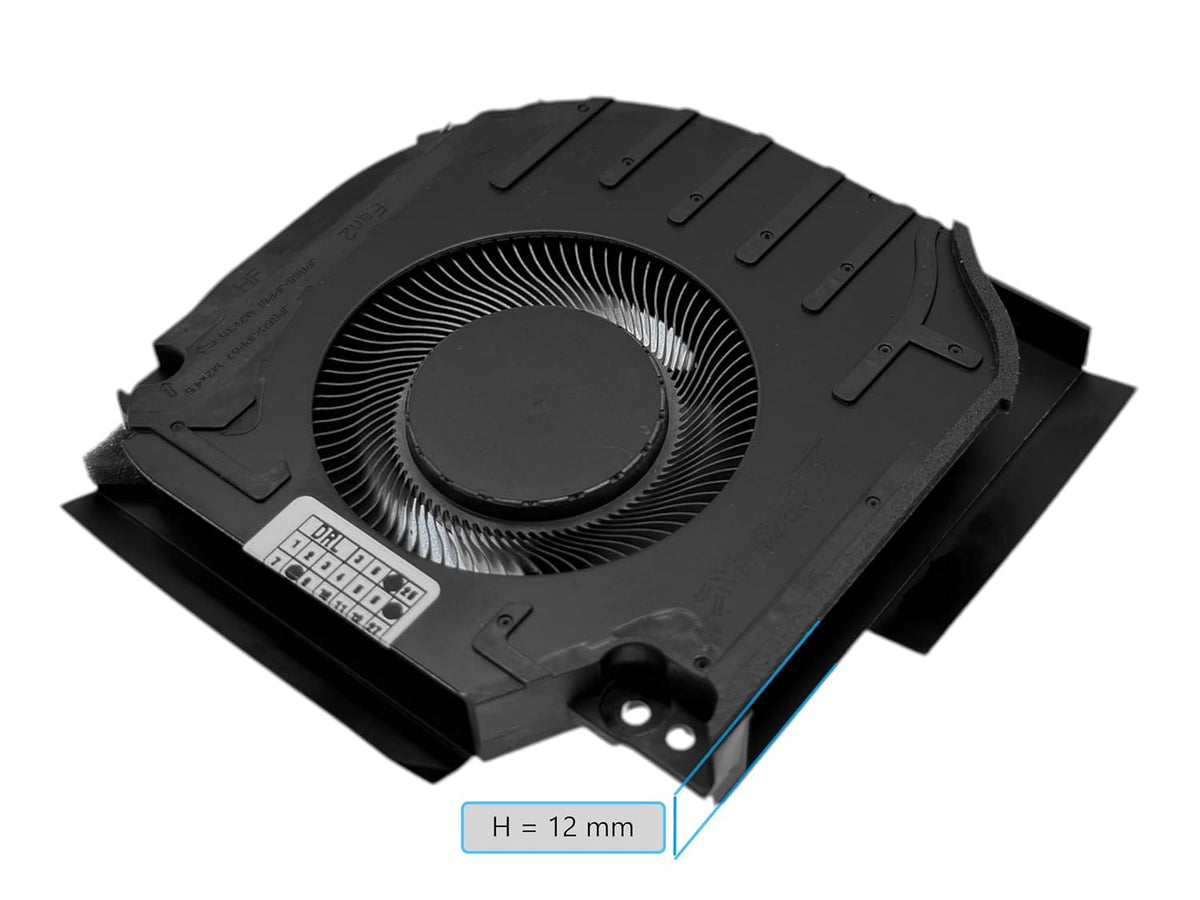 Compatible GPU "Fan2" HP OMEN DFSCL42P06593C, DC280016HF0, N44738-001, MG75091V1-C180-S9A