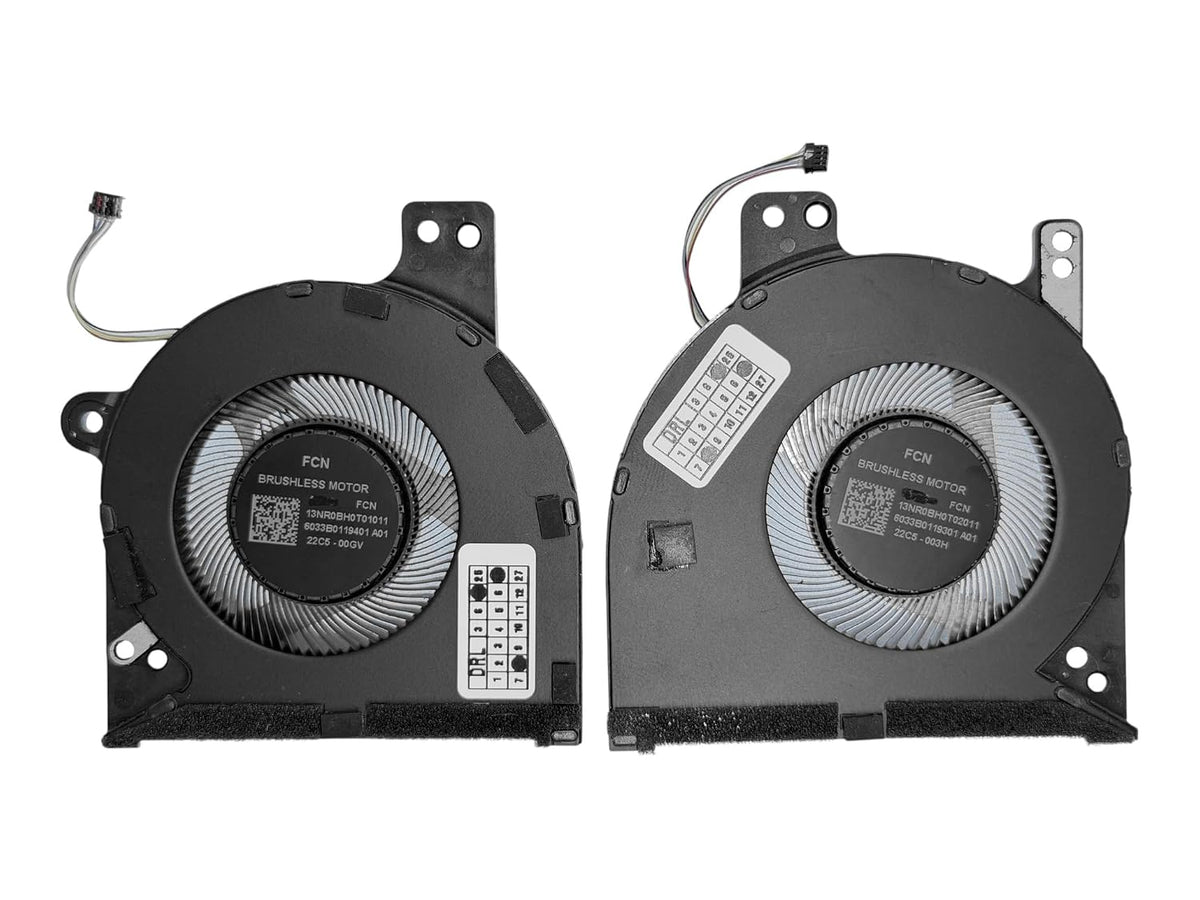 Compatible Fan set for Asus ROG Flow Z13 GZ301VF, GZ301VI, GZ301VIC, GZ301VU, GZ301VV, 13NR0BH0T01011, 6033B0119401, 13NR0BH0T02011, 6033B011 9301