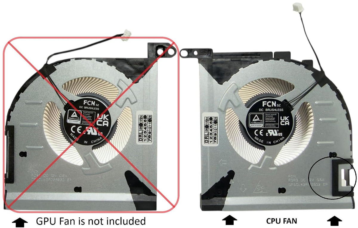 Compatible New Lenovo Legion S7 16APH8 16IRH8 12V Version CPU Cooling Fan Model DFSCL42P165932 BAPA0907R2HY003 5H40S20943 5H40S20944 5H40S20945 5H40S20945 5H40S20945 5H40 S20 9 918 UK