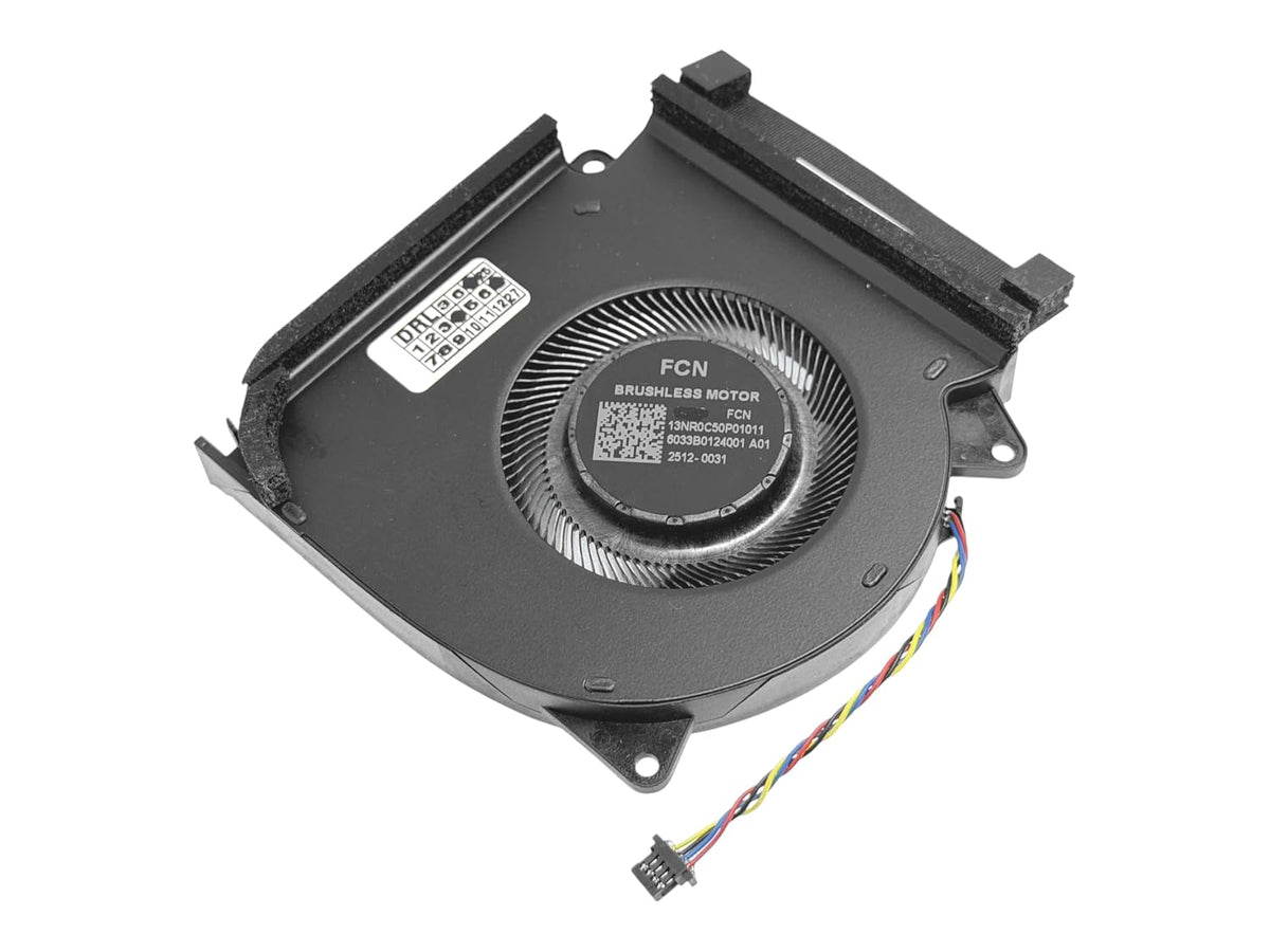 Compatible CPU + GPU cooling fans set DFSCL42P16593Q, DFSCL42P06593Q, 6033B0123901, 6033B0124001, 13NR0C50P02011, 13NR0C50P01011, DC 12V 0.6A, for only only with ASUS ROG Strix G17 (2023) G713PU, G713