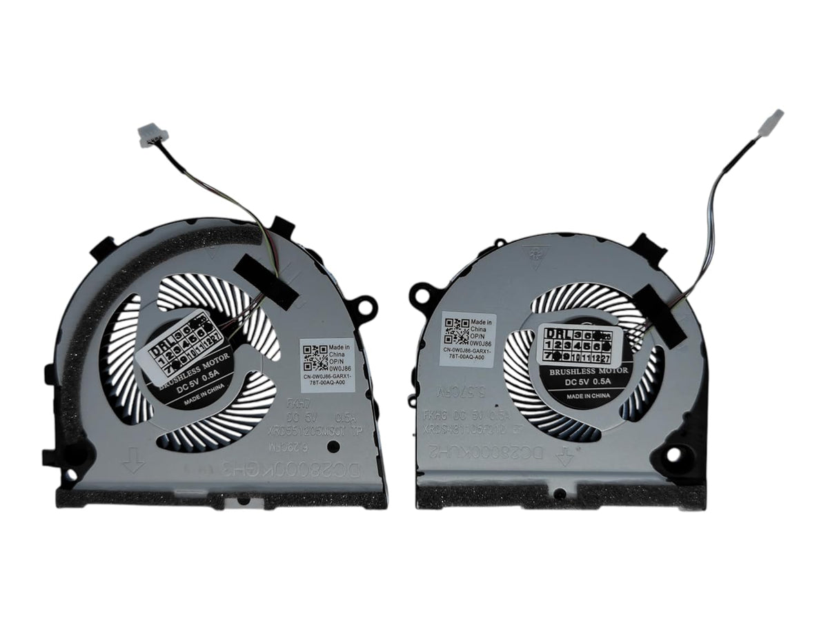 Compatible ASUS G Series G3 3579 Fan Set for TJHF2, 0TJHF2, DC28000KUF0, DC28000KVF0, GWMFV, 0GWMFV