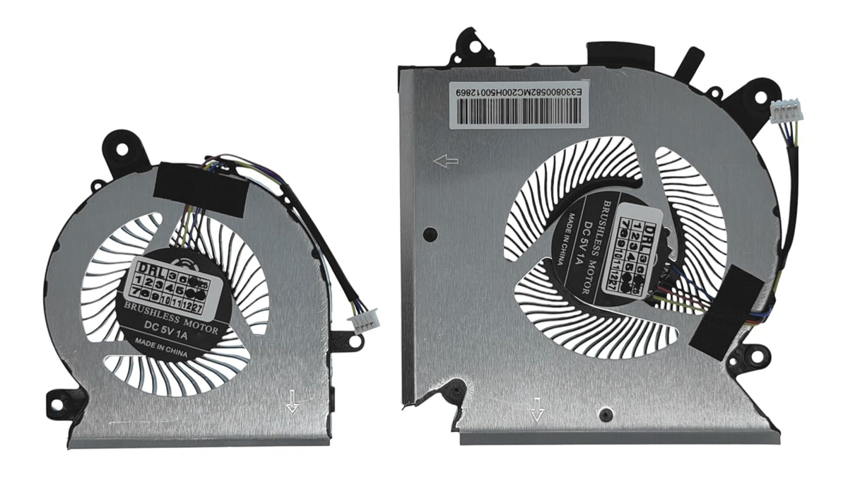 Compatible CPU+GPU fans for PABD08008SH-N413, PAAD06015SL-N433, for MSI GF65 Thin 9SD, 9SE, 9SER, 9SEXR, 10SD, 10SDR, 10SE, 10SER, 10UE, GF63 Thin GF63 9RCX-818 9SS. C-066