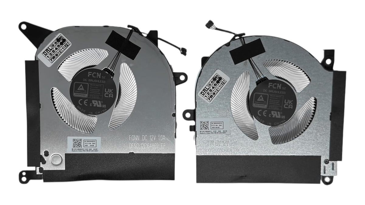 Compatible Cooling fans set for ThinkBook 16p G4 IRH, type 21J8, DC:12V, model DFSCL12E064869, DFSCL12E164869, 5F10S14097, 5F10S14096