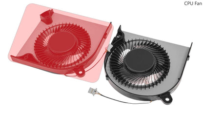Compatible CPU fan (single outlet) for Acer NS85C06-18K20, NS85C06-18K22, A715-74G, A715-76G, CN315-71, AN715-51, A715-41G, A715-42G, A715-43G, A715-43G 5-75GG,AN515-43, AN515-54, AN517-51
