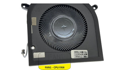 Compatible Cooling Fan CPU (FAN1) Dell XPS 17 9700 9710 9720 / Precision 5750 5760 5770, Model EG50060S1-C511-S9A, 023.100LQ.0011, 0P2FY9 P2FY9, DC5V 000 11 43 A