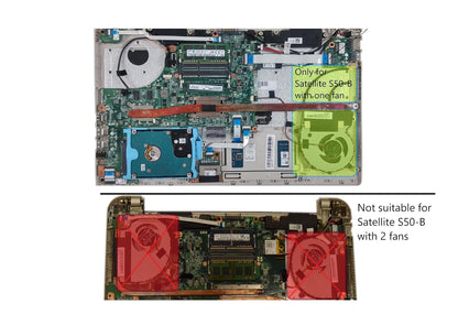 Compatible CPU Fan for Toshiba Satellite S50-B, S50D-B, S55-B, S55T-B, A000291750 -one fan version