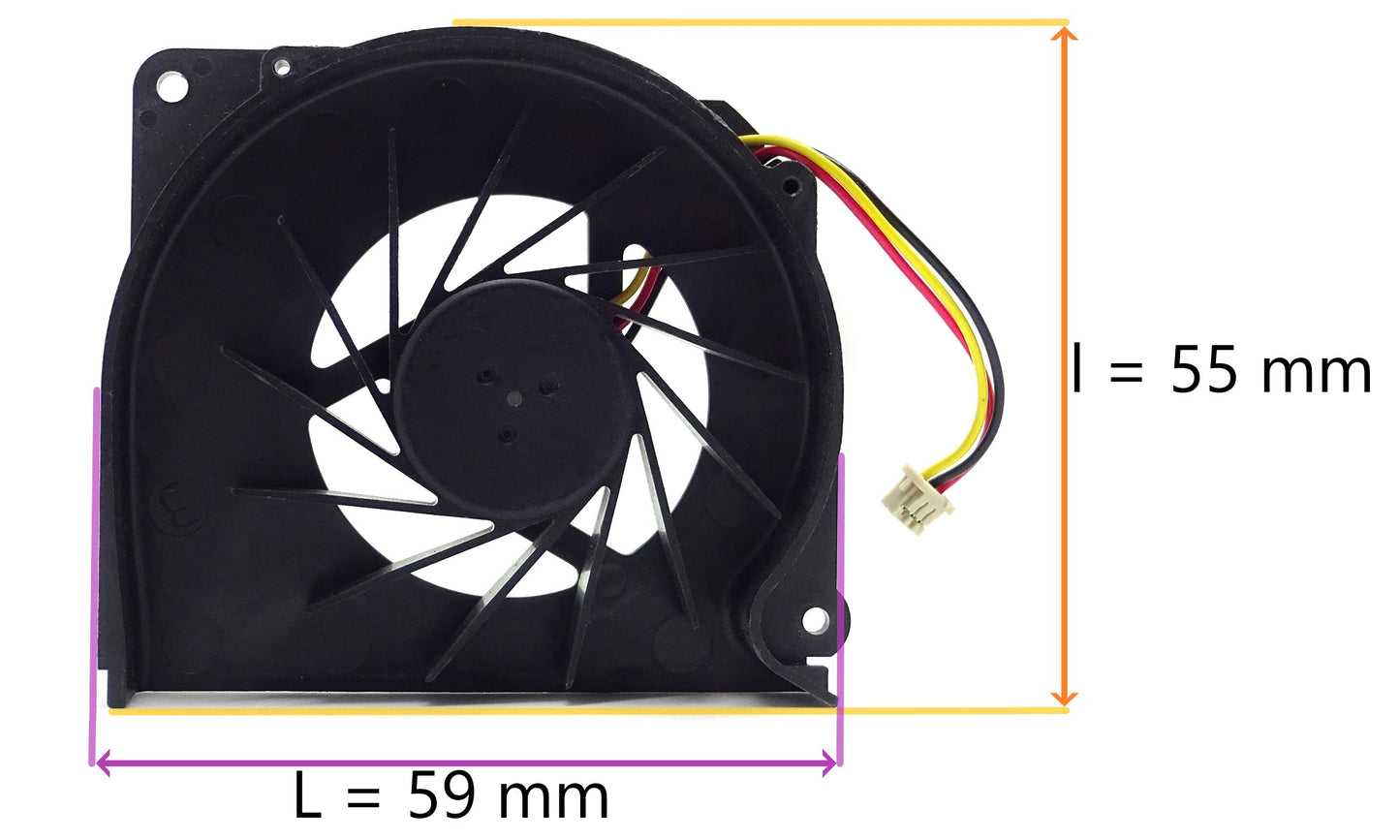 Compatible CPU Cooling Fan for Fujitsu MCF-S6055AM05, CA49008-0271, 88039320, HY60N-05A-P801, HY60N-05AB