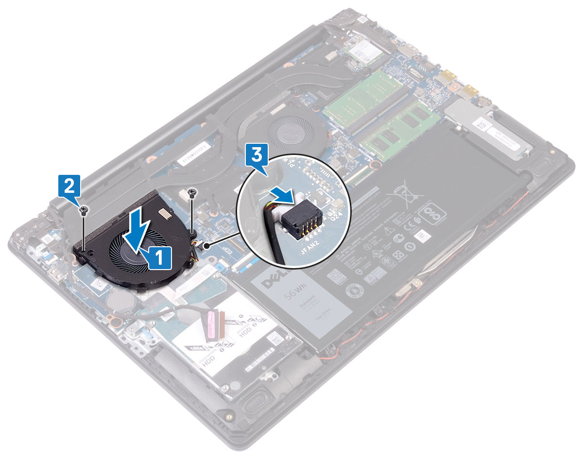 Compatible GPU Cooling Fan for Dell DC28000KVF0 GWMFV 0GWMFV