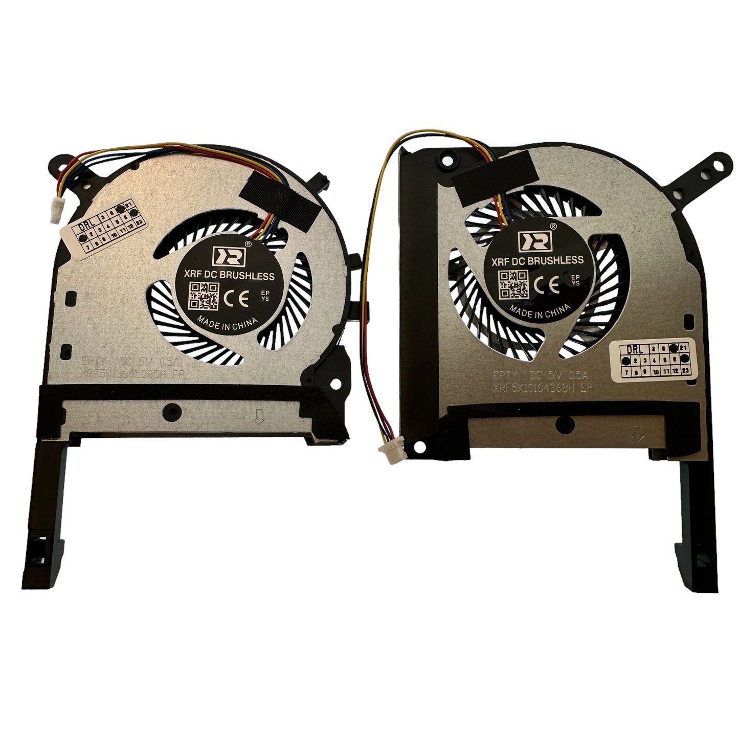 Compatible Cooling Fan Set CPU + GPU for Asus DFS5K12114262H DFS5K12304363H EP 1323-01AW0A2