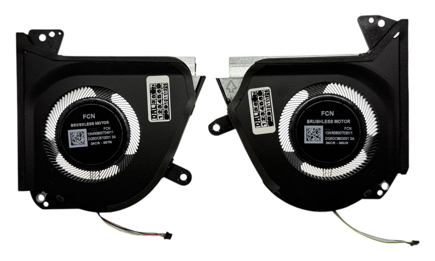 Compatible Cooling Fan Set CPU + GPU for Asus 13NR0800T03011, 13NR0800T04011 DQ5DC88G001, DQ5DC87G001