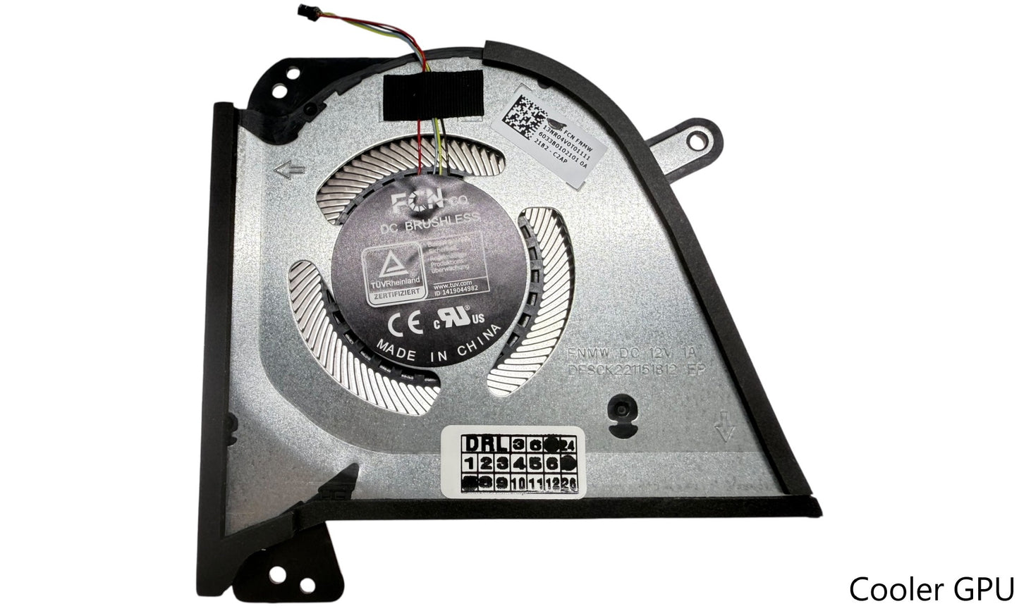 Compatible Cooling Fan Set CPU + GPU for Asus 13NR04J0T04211, 13NR04V0T01111, 6033B0093801 6033B0101901