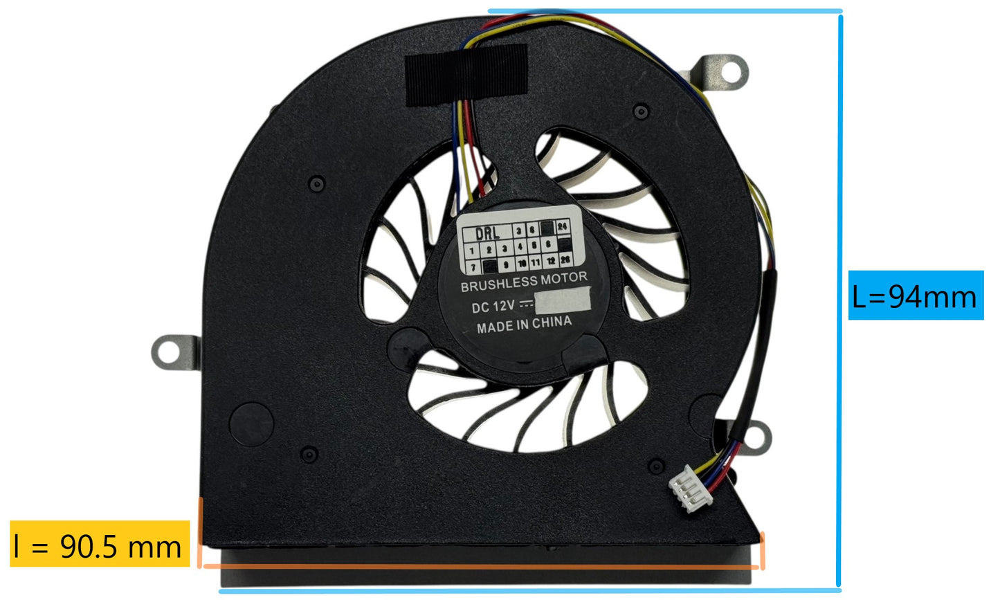 Compatible CPU/GPU Cooling Fan for MSI E33-0400870-MC2 E33-0800580-MC2 E33-0800580-MC20 E33-0800582-MC2 PABD19735BM PABD19735BM-N288 PABD19735BM-N322 PABD19735BM-N395 PABD19735BM-L PABD19735BM-R