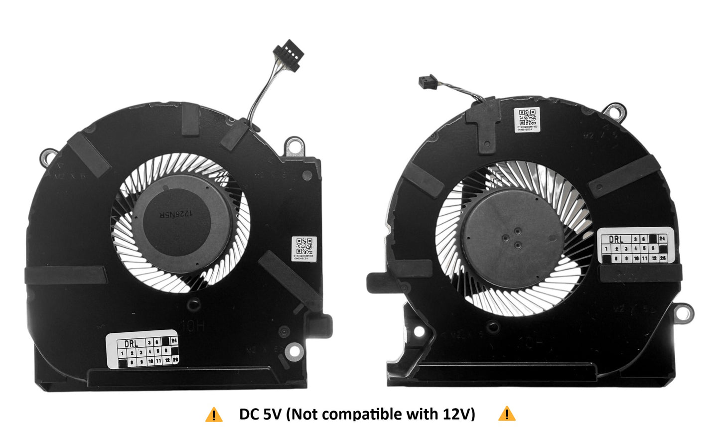 Compatible Cooling Fan Set CPU + GPU for HP M04217-001, M04218-001 ND85C27-19J25, ND85C26-19J24