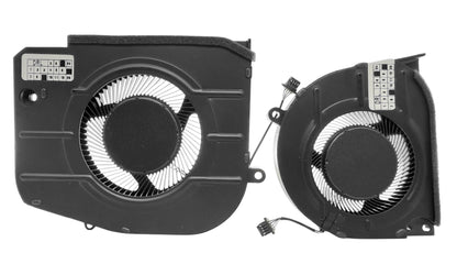 Compatible Cooling Fan Set CPU + GPU for Dell N49HW, 0N49HW, Y2TW6, 0Y2TW6, FP67 DFS5K323161A1E EP, FP66 DFS5H22404666E EP