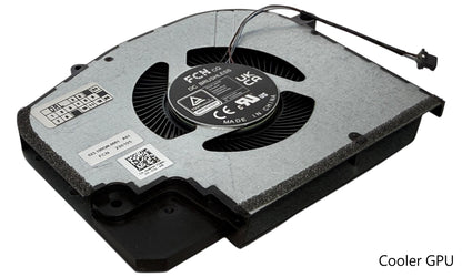 Compatible Cooling Fan Set CPU + GPU for Dell N49HW, 0N49HW, Y2TW6, 0Y2TW6, FP67 DFS5K323161A1E EP, FP66 DFS5H22404666E EP