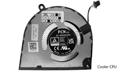 Compatible Cooling Fan Set CPU + GPU for Dell N49HW, 0N49HW, Y2TW6, 0Y2TW6, FP67 DFS5K323161A1E EP, FP66 DFS5H22404666E EP