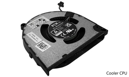 Compatible Cooling Fan Set CPU + GPU for Dell N49HW, 0N49HW, Y2TW6, 0Y2TW6, FP67 DFS5K323161A1E EP, FP66 DFS5H22404666E EP