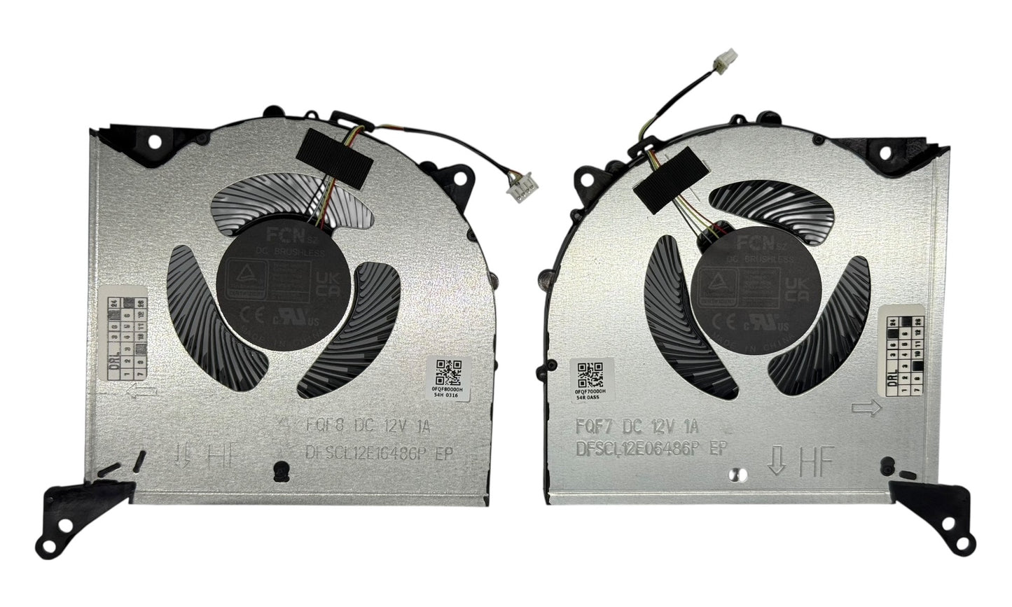 Compatible Cooling Fan Set CPU + GPU for Lenovo 5H40S20787, 5H40S20788, 5H40S20789, BAPA0810R2HY004, BAPB0810R2HY004, DFSCL12E16486P FQF8, DFSCL12E06486P FQF7