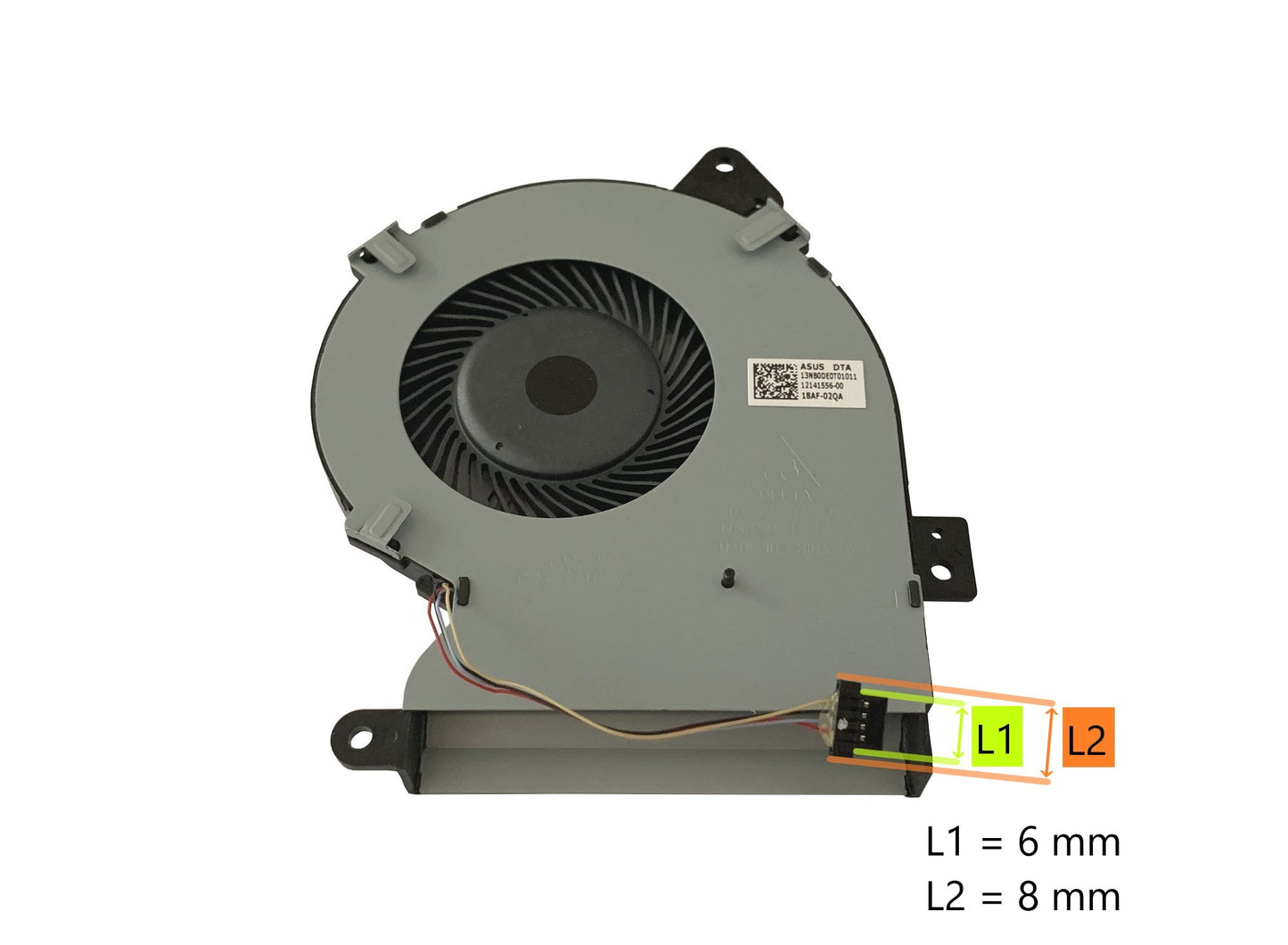 Compatible CPU Cooling Fan for Asus 13NB0DE0T01011 DQ5D589E002 NS85B01-17F11