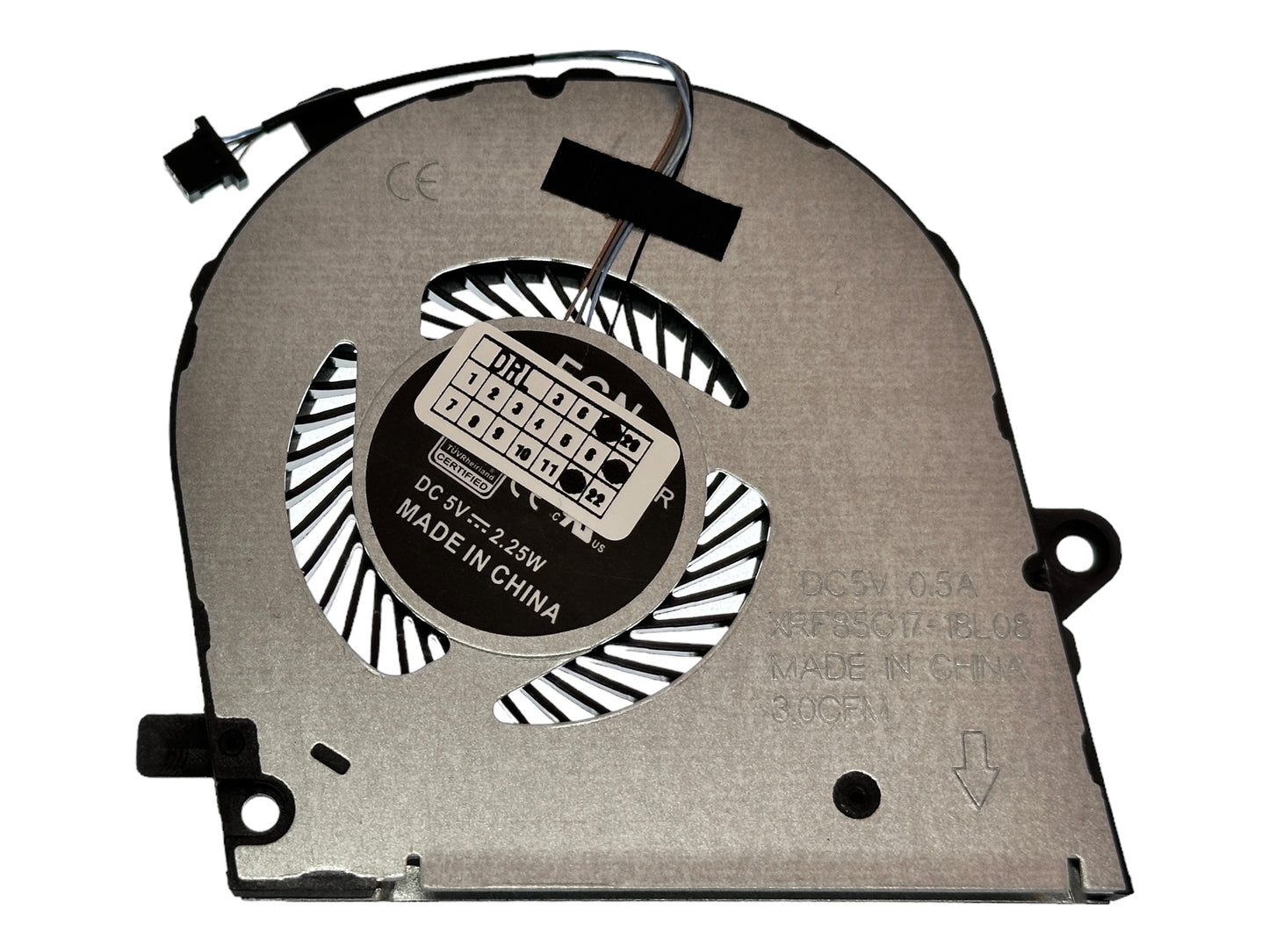 Compatible CPU Cooling Fan for Dell TCV60, 023.100FA.0011 023.100FA.0012, DFS5K12214161J, 023.100F4.0001 DFS5K12214161J
